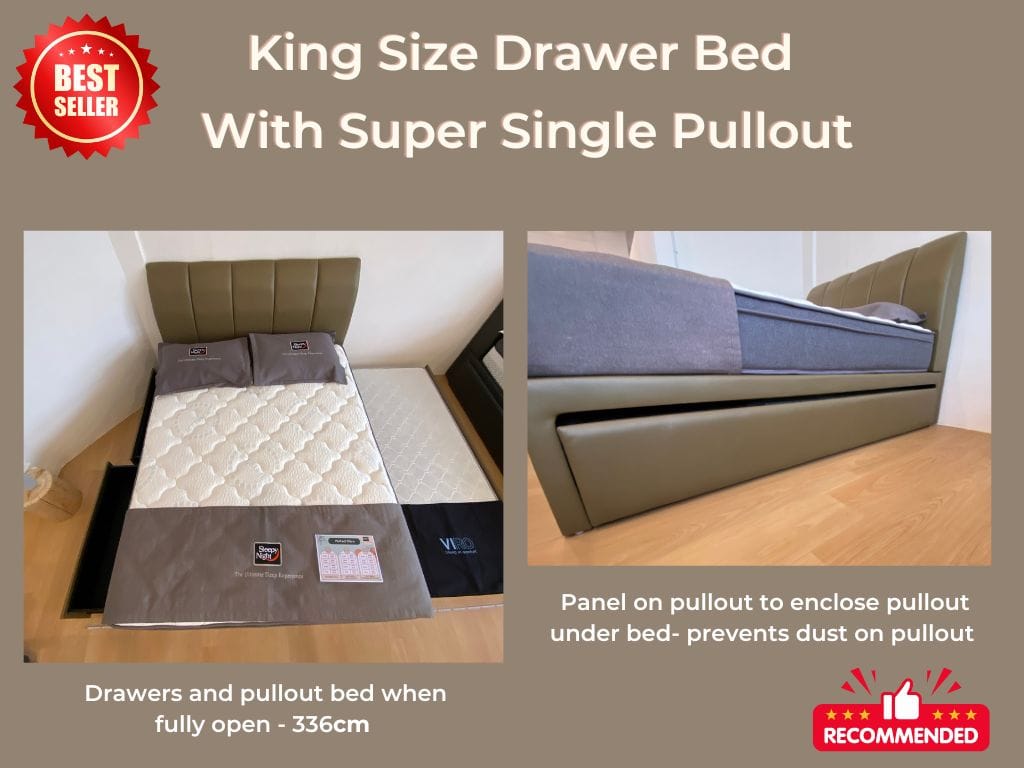 King size clearance pull out bed