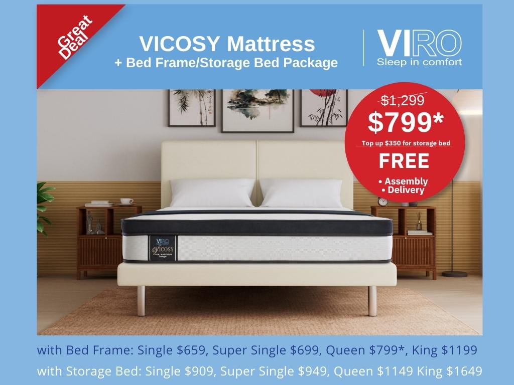 Viro Viscosy Foam Mattress + Bed Bundle Promo